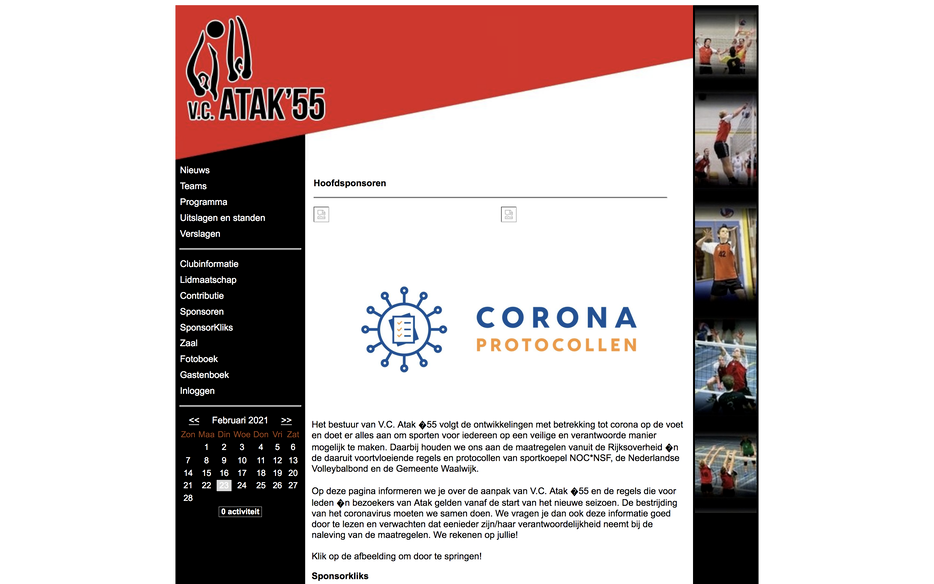 oude website screenshot
